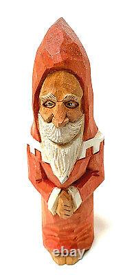 Vintage Johnny Reb Roland Folk Art Handcarved Santa Claus 1992 Vicksburg Ms