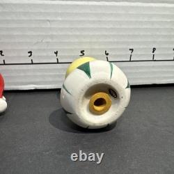 Vintage KREISS Christmas MCM Santa And Elf Salt & Pepper Shakers Figurines Rare