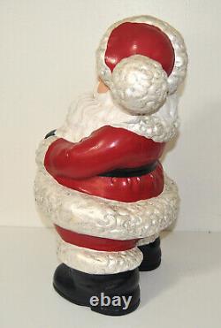 Vintage Large Ceramic Mr & Mrs. Santa Claus Set 20 Inch Tall Atlantic Mold