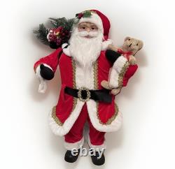 Vintage Large Christmas Santa Claus 3 Feet Tall Free Standing Traditional Decor