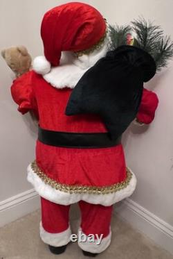 Vintage Large Christmas Santa Claus 3 Feet Tall Free Standing Traditional Decor