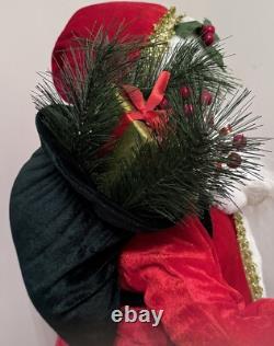 Vintage Large Christmas Santa Claus 3 Feet Tall Free Standing Traditional Decor
