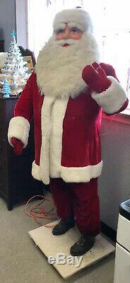 Vintage Large HOWARD GALE Animated Motorized Department Store Santa Claus