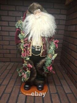 Vintage Large Intricate Santa Clause Saint Nicholas Figure Decoration 28