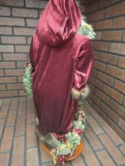 Vintage Large Intricate Santa Clause Saint Nicholas Figure Decoration 28