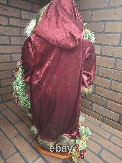 Vintage Large Intricate Santa Clause Saint Nicholas Figure Decoration 28