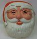 Vintage Large Santa Claus Head Christmas Blow Mold Lamp Post Light Cover Set