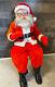 Vintage Large Store Display Seated Santa Claus Paper Mache 36 Tall