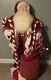 Vintage Life Size Traditional Santa Claus Figure With Elf Store Display Figure