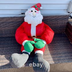 Vintage Lillian Vernon Santa Claus Christmas Life Size Plush Figure 5 ft RARE