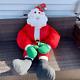 Vintage Lillian Vernon Santa Claus Christmas Life Size Plush Figure 5 Ft Rare