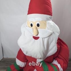 Vintage Lillian Vernon Style Santa Life Size XL Plush Sitting Figure 6ft Tall