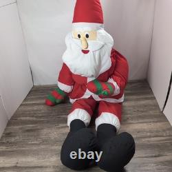 Vintage Lillian Vernon Style Santa Life Size XL Plush Sitting Figure 6ft Tall