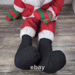 Vintage Lillian Vernon Style Santa Life Size XL Plush Sitting Figure 6ft Tall