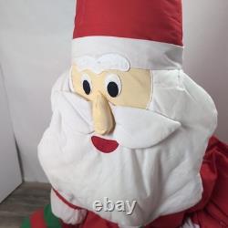 Vintage Lillian Vernon Style Santa Life Size XL Plush Sitting Figure 6ft Tall