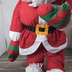 Vintage Lillian Vernon Style Santa Life Size XL Plush Sitting Figure 6ft Tall