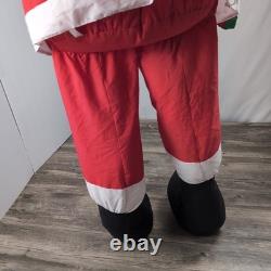 Vintage Lillian Vernon Style Santa Life Size XL Plush Sitting Figure 6ft Tall