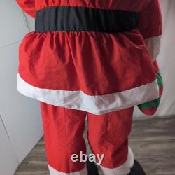 Vintage Lillian Vernon Style Santa Life Size XL Plush Sitting Figure 6ft Tall