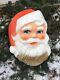 Vintage Mid Century Styrofoam Santa Claus Face Shabby Chic Christmas Decor