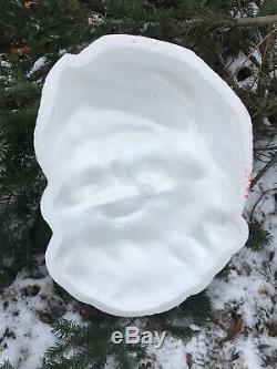 Vintage MID Century Styrofoam Santa Claus Face Shabby Chic Christmas Decor