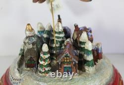 Vintage Midwest Flying Santa & Reindeer, Christmas Village Lou Schifferl Figure