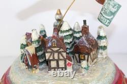 Vintage Midwest Flying Santa & Reindeer, Christmas Village Lou Schifferl Figure