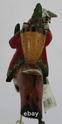 Vintage Midwest Flying Santa & Reindeer, Christmas Village Lou Schifferl Figure