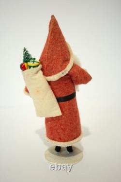 Vintage Mixed Materials Santa Claus Figure 8 1986 Felt Santa Yvonne Carpenter