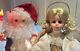 Vintage Motionette Animated Christmas Figures 2ft Santa Claus And Angel