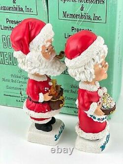 Vintage Mr Mrs Santa Claus Bobblehead Bobbing Head Dolls 9 Size Set of 2
