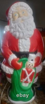 Vintage Mr. & Mrs. Santa Clause Blowmolds 39 Tall
