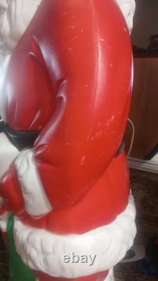 Vintage Mr. & Mrs. Santa Clause Blowmolds 39 Tall