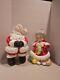 Vintage Mr And Mrs Santa Claus Ceramic Figures Large 12- 14