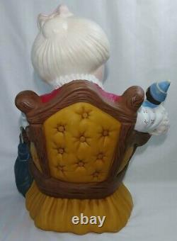 Vintage Mrs Claus Statue Ceramic 16 Santa Figure Atlantic Mold Handpainted