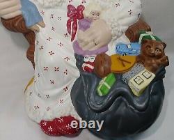 Vintage Mrs Claus Statue Ceramic 16 Santa Figure Atlantic Mold Handpainted