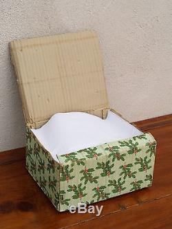 Vintage Mrs. & Mr. Santa Claus, Shelf Sitters, Lefton Japan, in Original Box