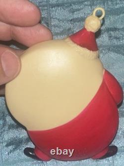 Vintage Occupied Japan Celluloid Christmas Santa Claus Toy Ornament 4.75 Nice