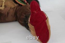 Vintage Old World Style Santa Claus Posable Bendable 48 to Tip of Hat