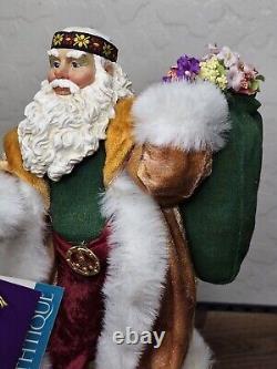 Vintage PEACE Santa #15092 Possible Dreams Clothtique Hippie Santa Claus WithBox