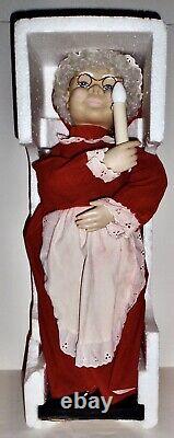 Vintage- Pair Telco Santa & Mrs. Claus Motion-ettes Animated Figures- 22 tall
