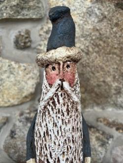 Vintage Paper Mache 13 Santa Claus Figure Signed L. Imhof'91