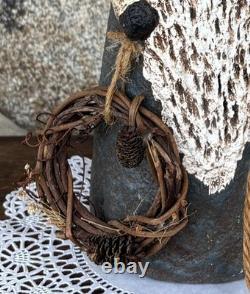 Vintage Paper Mache 13 Santa Claus Figure Signed L. Imhof'91