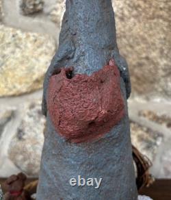 Vintage Paper Mache 13 Santa Claus Figure Signed L. Imhof'91