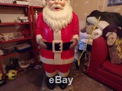 Vintage Polk Bros Life-Size blow mold Santa Claus 1963 ll gooodman 5 1/2