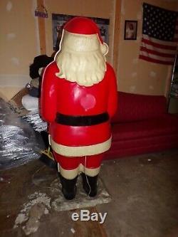 Vintage Polk Bros Life-Size blow mold Santa Claus 1963 ll gooodman 5 1/2