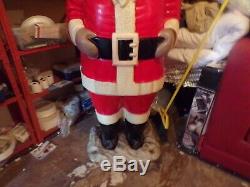 Vintage Polk Bros Life-Size blow mold Santa Claus 1963 ll gooodman 5 1/2