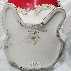 Vintage RARE 14H 10W 12D BIG Napco Spaghetti Santa Christmas Planter Japan