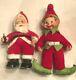 Vintage Rushton Rubber Face Santa Claus (17) And Elf Christmas Coca Cola