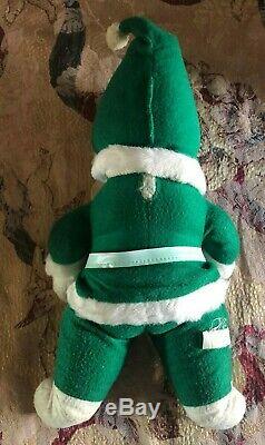 Vintage RUSHTON Santa Claus-Rare Green Suit 18 Tall