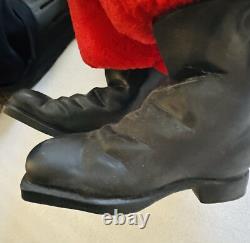 Vintage Rare Large Plush 32 Santa Claus Rubber Face Christmas My Toy 1960